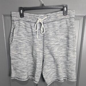 Unisex Gray Drawstring Shorts